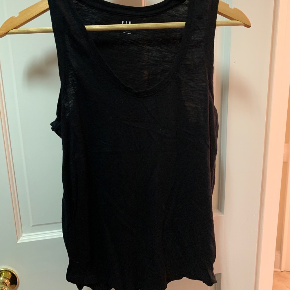 Black tank top